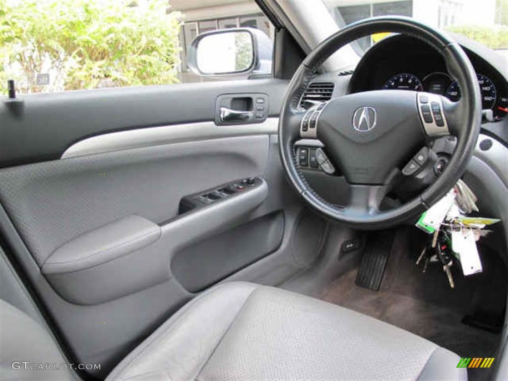 2008 TSX Sedan - Glacier Blue Metallic / Quartz Gray photo #11