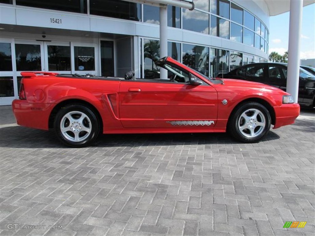 2004 Mustang V6 Convertible - Torch Red / Dark Charcoal photo #2