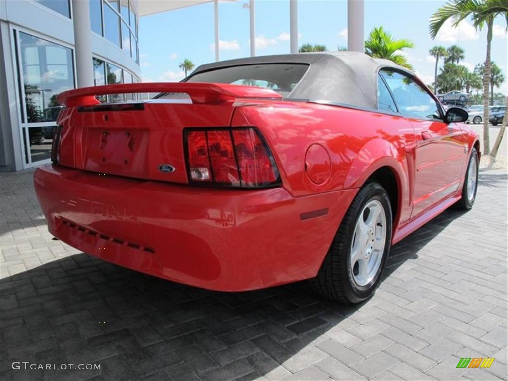 2004 Mustang V6 Convertible - Torch Red / Dark Charcoal photo #3