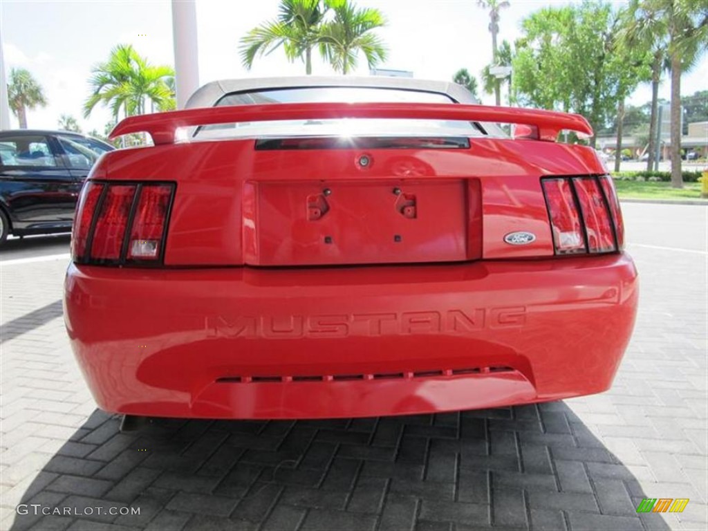 2004 Mustang V6 Convertible - Torch Red / Dark Charcoal photo #4