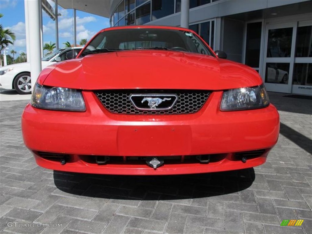 2004 Mustang V6 Convertible - Torch Red / Dark Charcoal photo #8