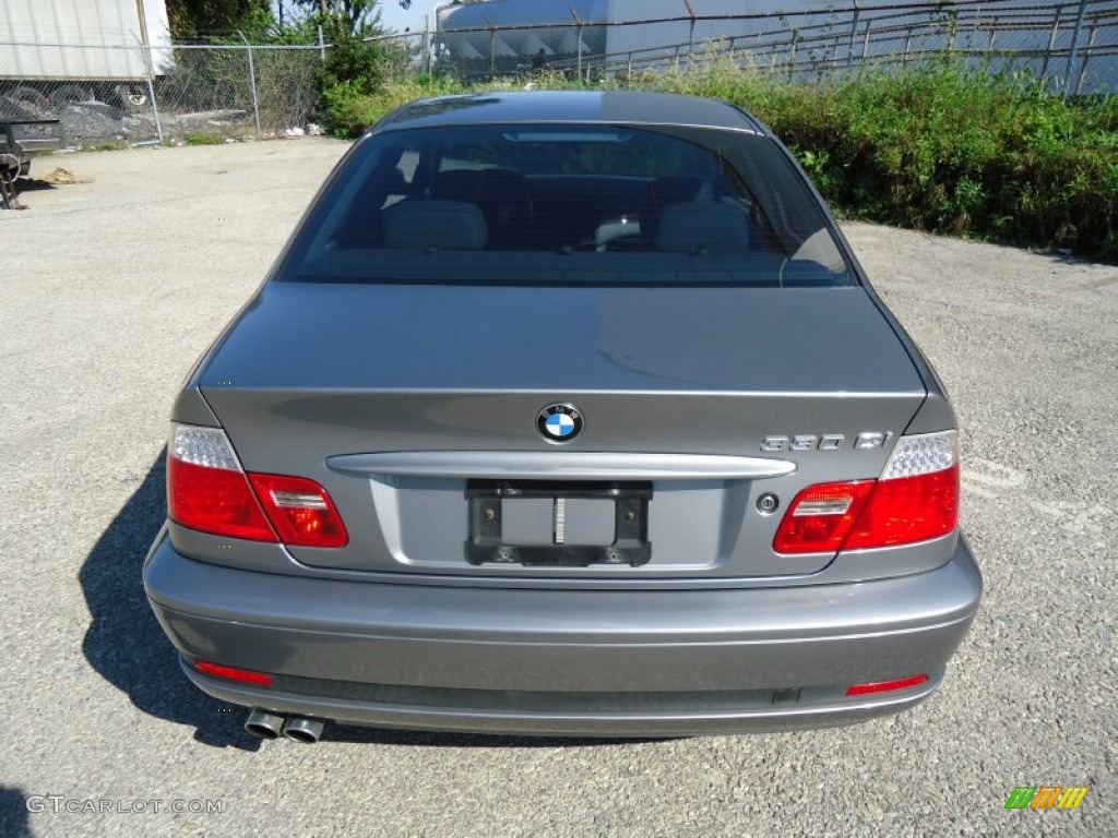 2004 3 Series 330i Coupe - Silver Grey Metallic / Grey photo #9