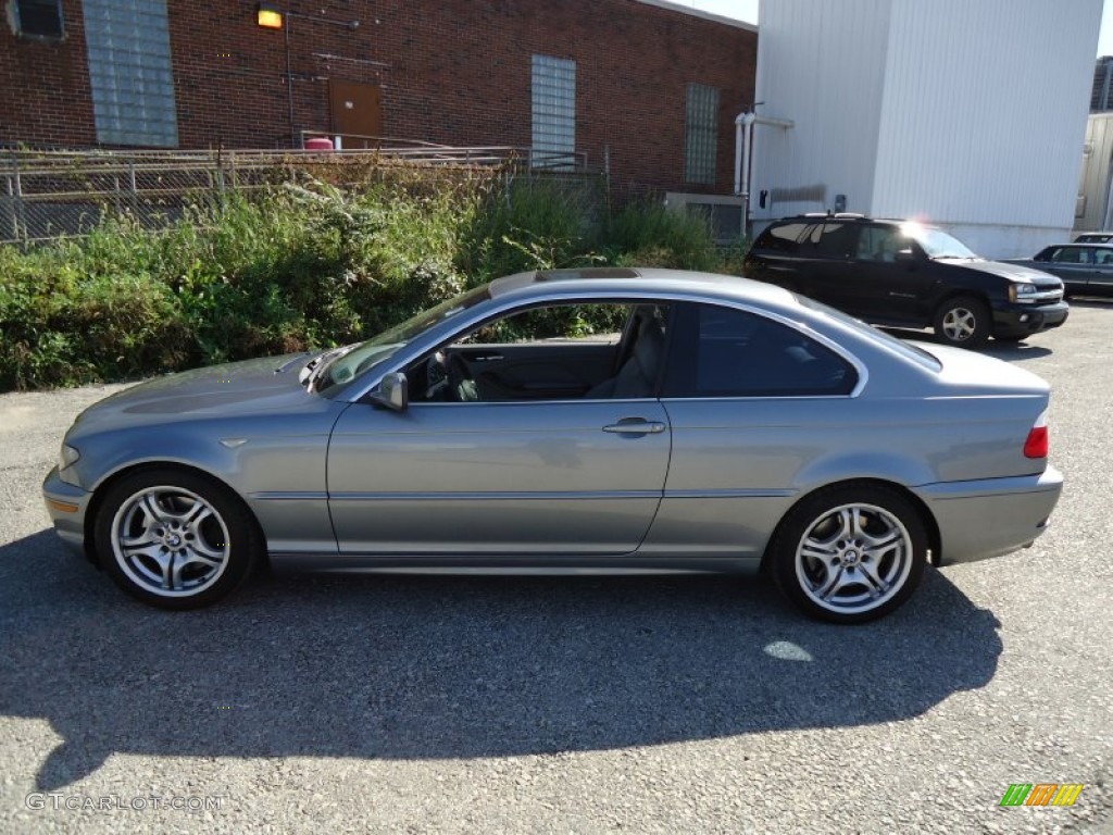 2004 3 Series 330i Coupe - Silver Grey Metallic / Grey photo #11