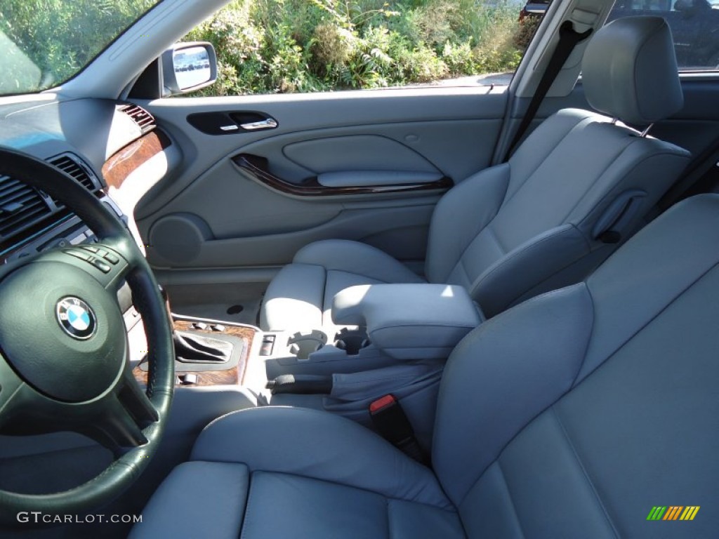 2004 3 Series 330i Coupe - Silver Grey Metallic / Grey photo #13