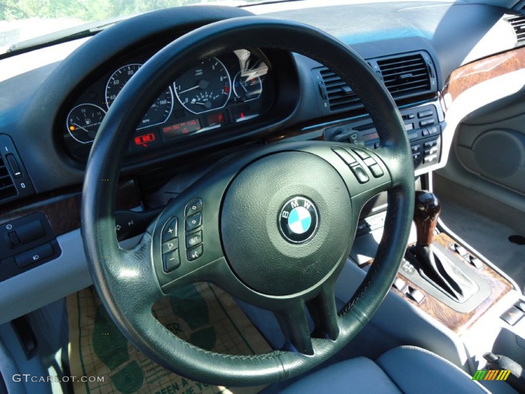 2004 3 Series 330i Coupe - Silver Grey Metallic / Grey photo #16