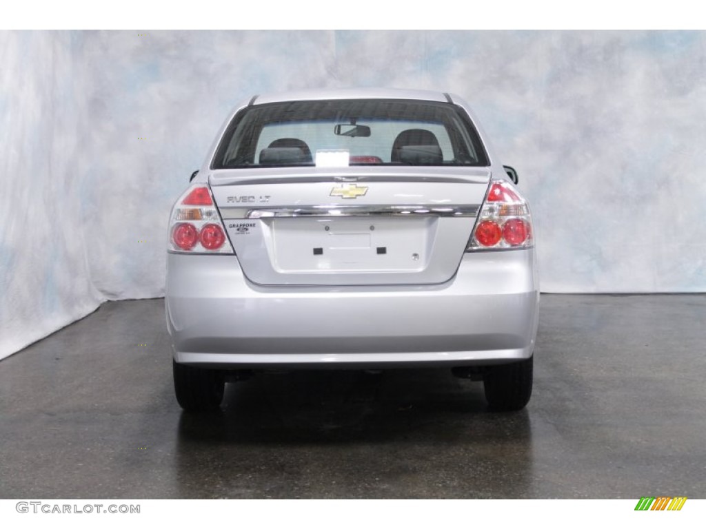2010 Aveo LT Sedan - Cosmic Silver / Charcoal photo #9