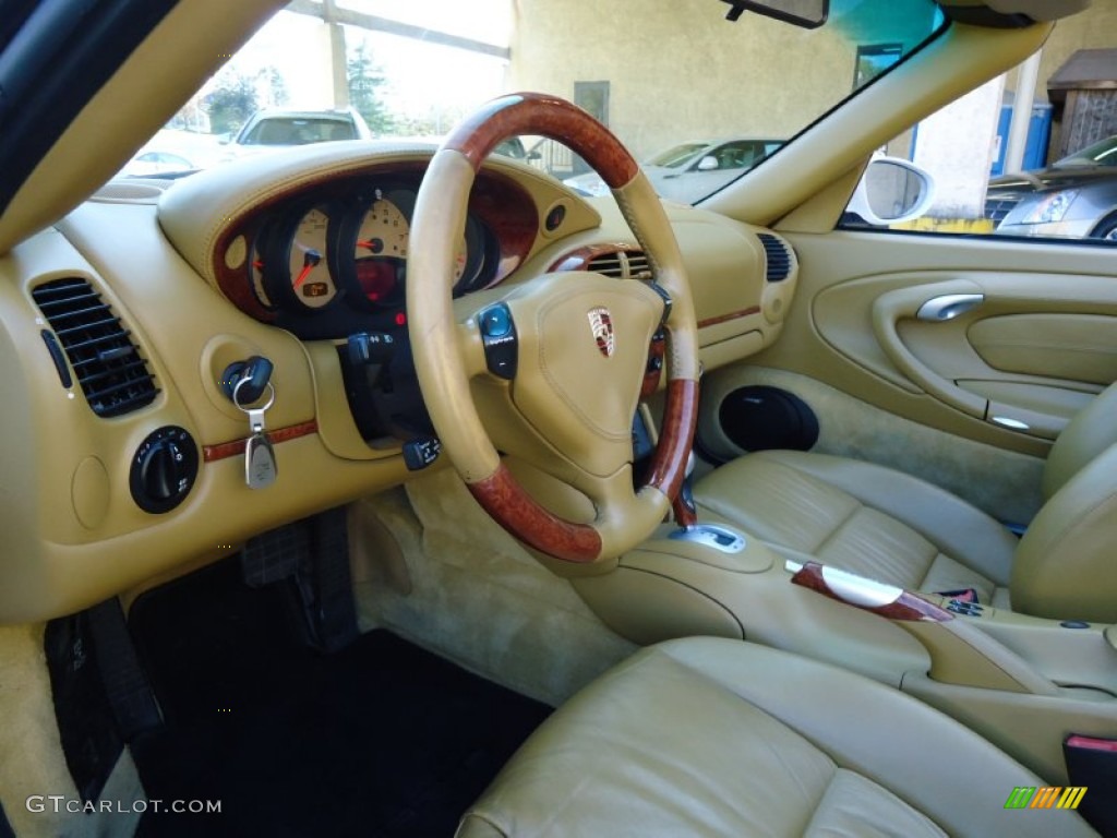 Savanna Beige Interior 2004 Porsche 911 Carrera Cabriolet Photo #56461016