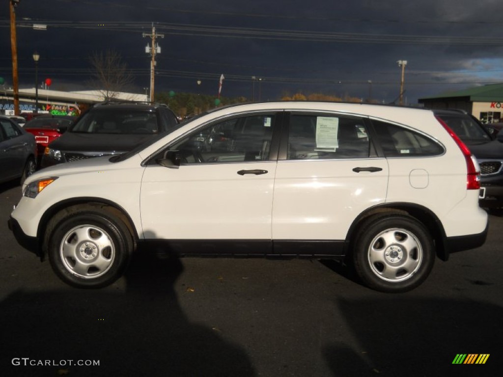 2007 CR-V LX 4WD - Taffeta White / Gray photo #11