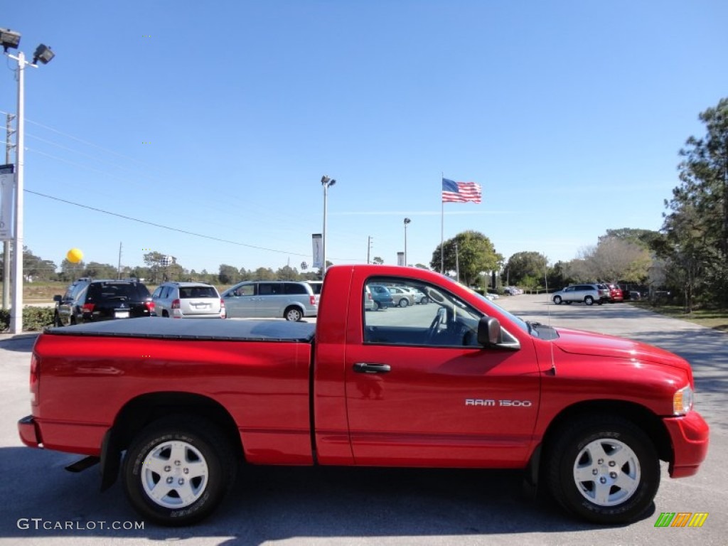 2005 Ram 1500 SLT Regular Cab - Flame Red / Dark Slate Gray photo #8