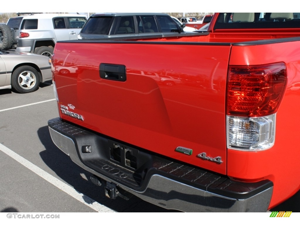 2010 Tundra SR5 Double Cab 4x4 - Radiant Red / Sand Beige photo #17