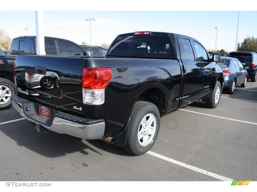 2010 Tundra Double Cab 4x4 - Black / Sand Beige photo #4