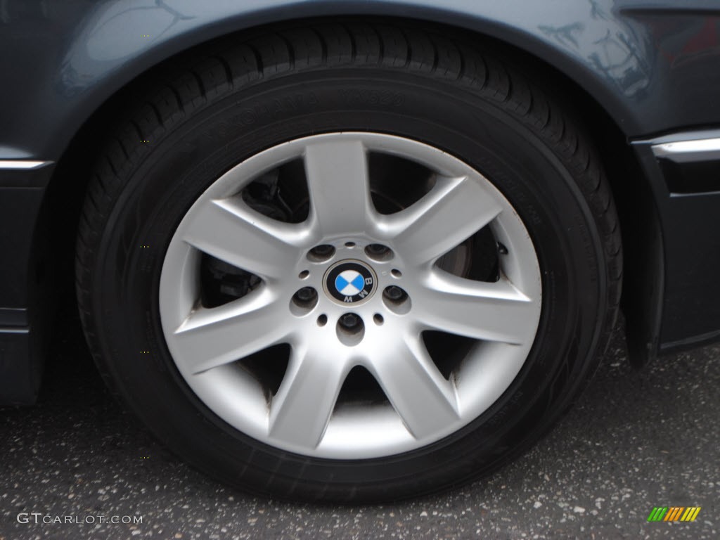 2001 7 Series 740i Sedan - Steel Blue Metallic / Grey photo #3