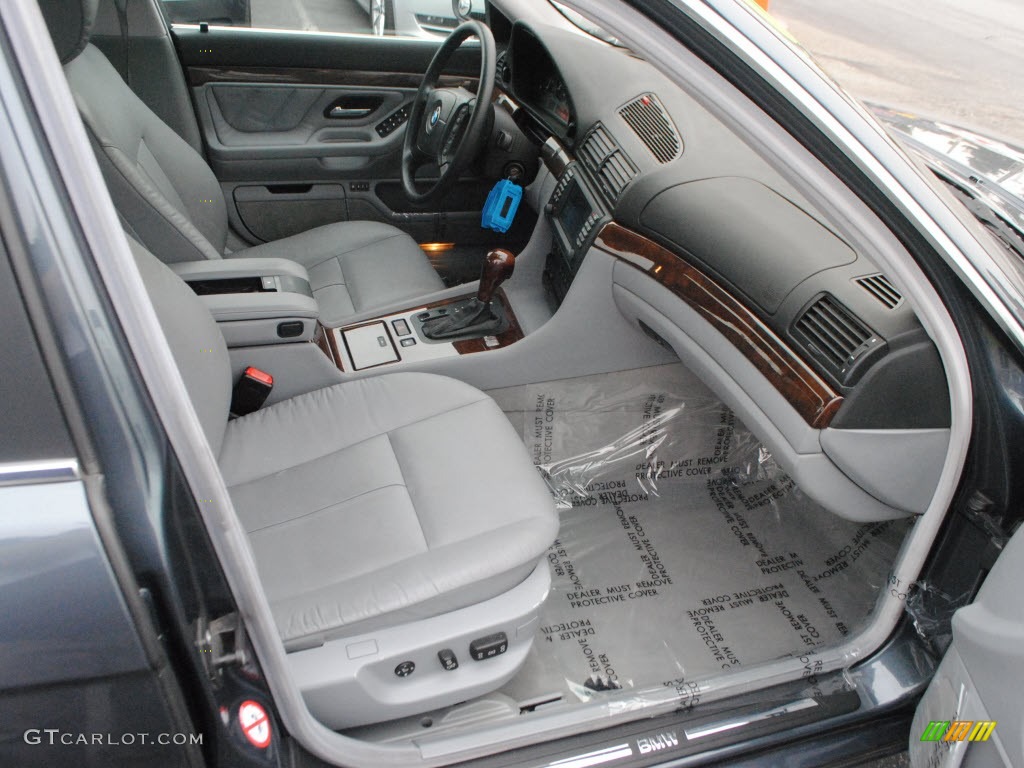 Grey Interior 2001 BMW 7 Series 740i Sedan Photo #56464073