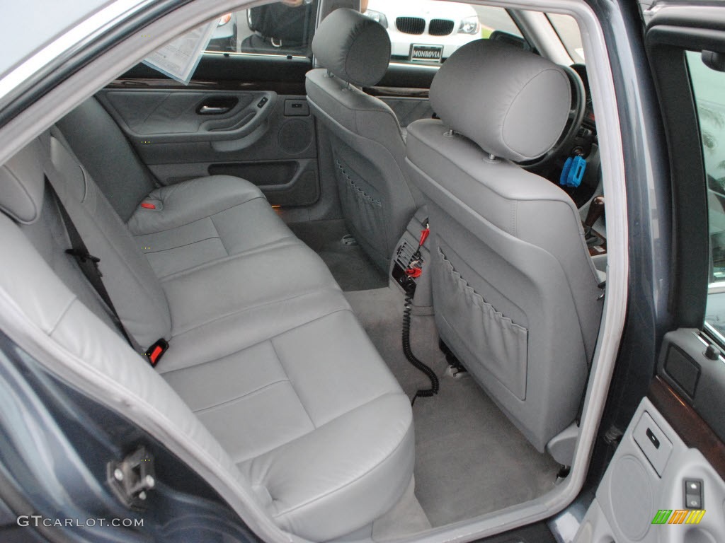 2001 7 Series 740i Sedan - Steel Blue Metallic / Grey photo #7