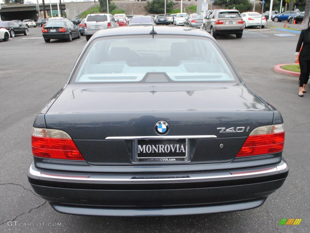 2001 7 Series 740i Sedan - Steel Blue Metallic / Grey photo #11