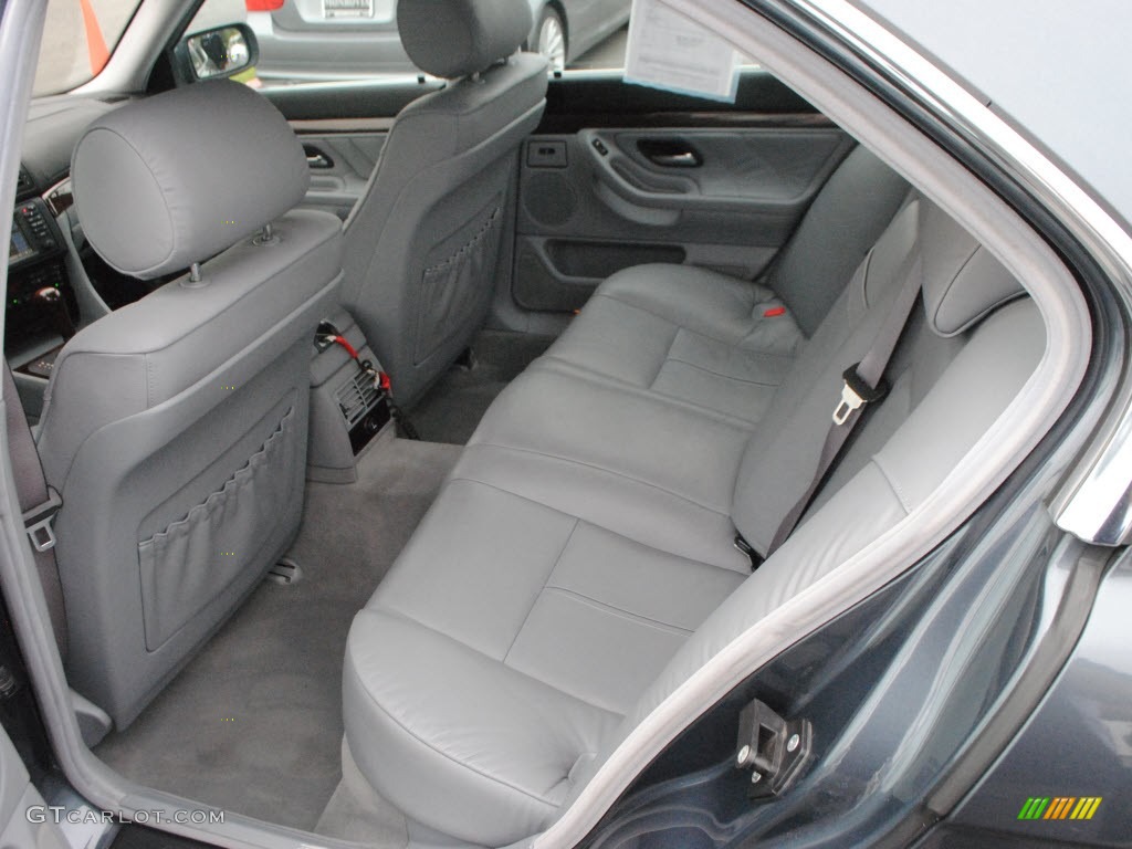 2001 7 Series 740i Sedan - Steel Blue Metallic / Grey photo #13