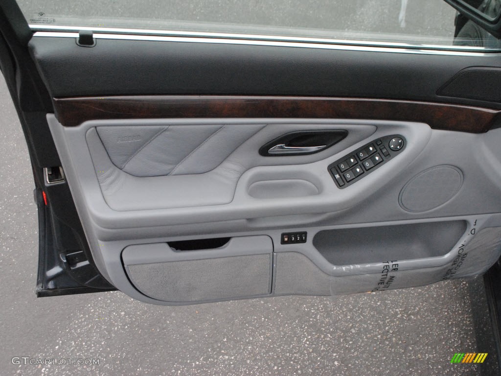 2001 7 Series 740i Sedan - Steel Blue Metallic / Grey photo #17