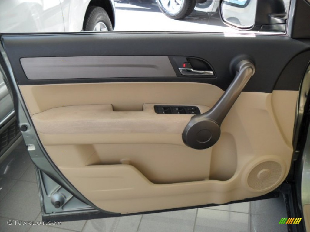 2009 CR-V LX 4WD - Green Tea Metallic / Ivory photo #10