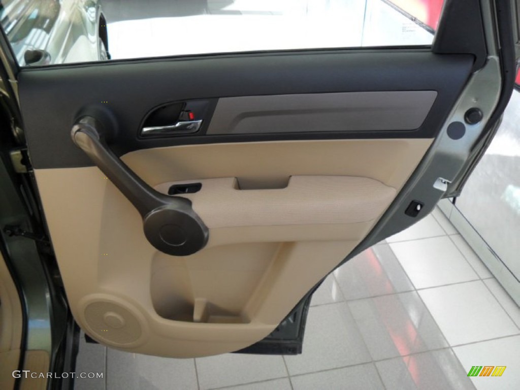 2009 CR-V LX 4WD - Green Tea Metallic / Ivory photo #14