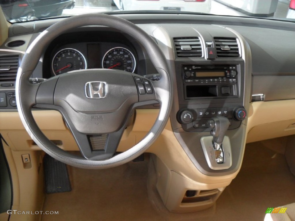 2009 CR-V LX 4WD - Green Tea Metallic / Ivory photo #18