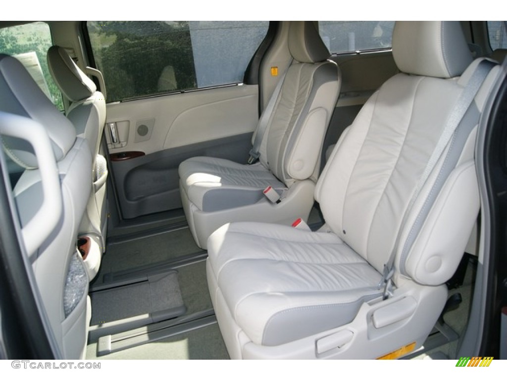 2012 Toyota Sienna Limited AWD Limited rear captin seats in light gray leather Photo #56465543