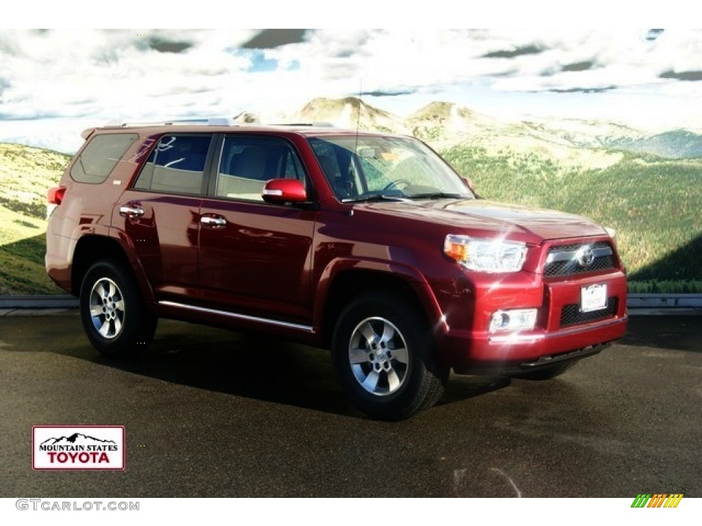 2012 4Runner SR5 4x4 - Salsa Red Pearl / Beige photo #1