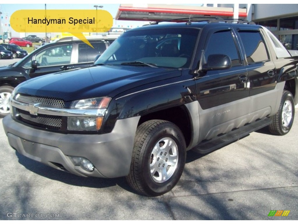 2002 Avalanche Z71 4x4 - Onyx Black / Graphite photo #1
