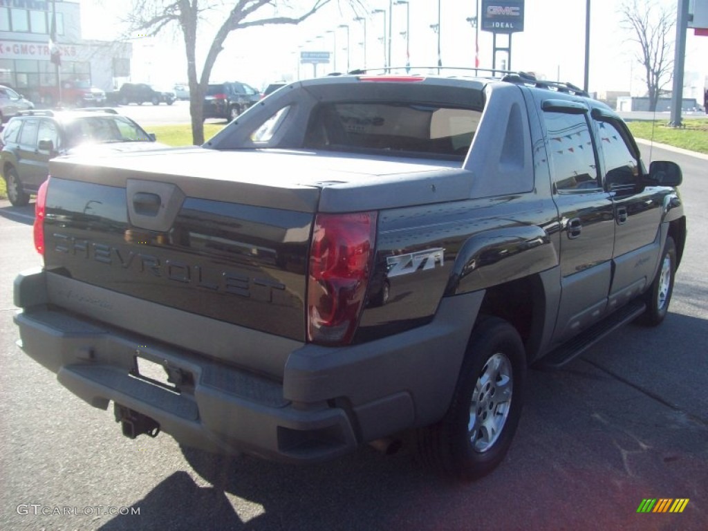 2002 Avalanche Z71 4x4 - Onyx Black / Graphite photo #5