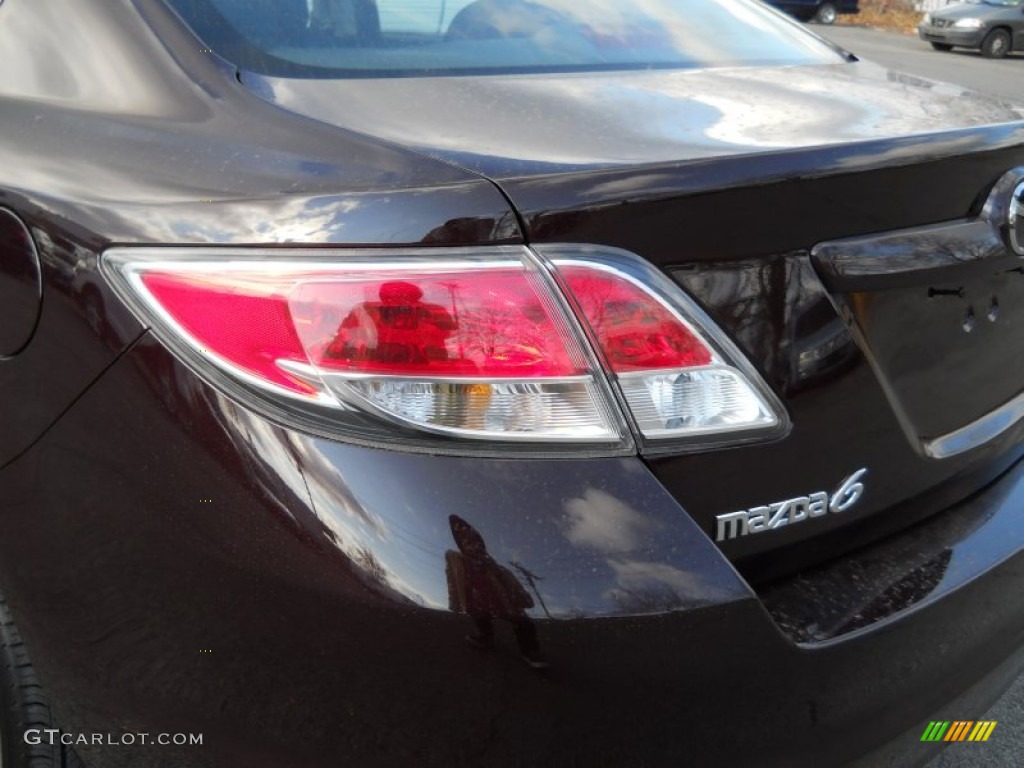 2010 MAZDA6 i Sport Sedan - Black Cherry Metallic / Black photo #7