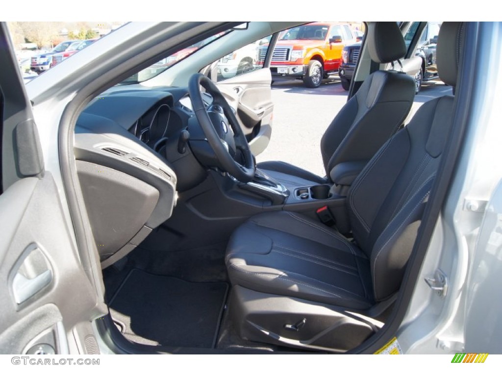 Charcoal Black Interior 2012 Ford Focus Titanium Sedan Photo #56471663