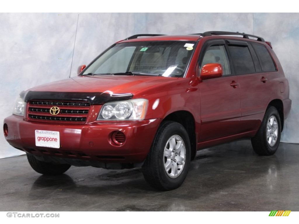 Sundown Red Pearl Toyota Highlander