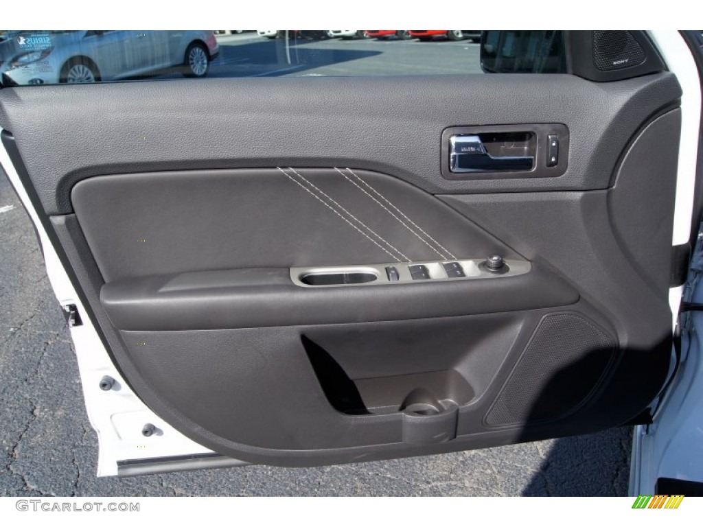 2012 Ford Fusion Sport Charcoal Black Door Panel Photo #56472053