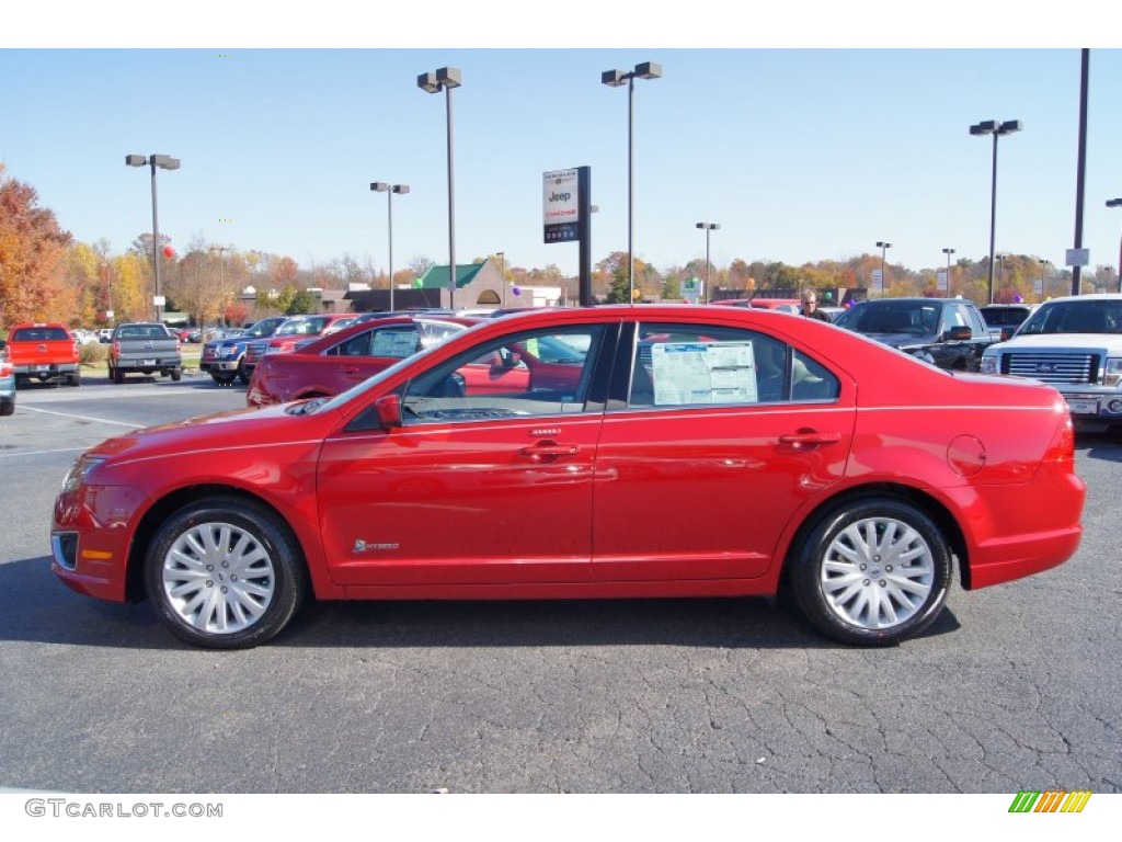 Red Candy Metallic 2012 Ford Fusion Hybrid Exterior Photo #56472239