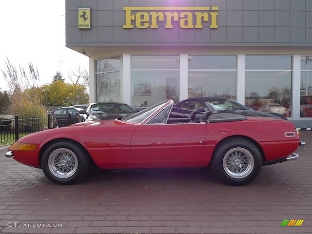 Red 1973 Ferrari 365 GTB/4 Daytona Spider Scaglietti Conversion Exterior Photo #56472866