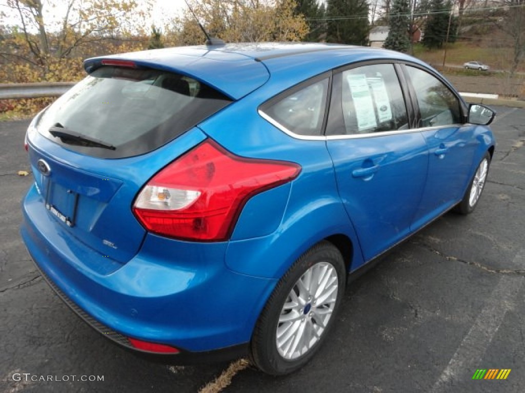 2012 Focus SEL 5-Door - Blue Candy Metallic / Charcoal Black Leather photo #2