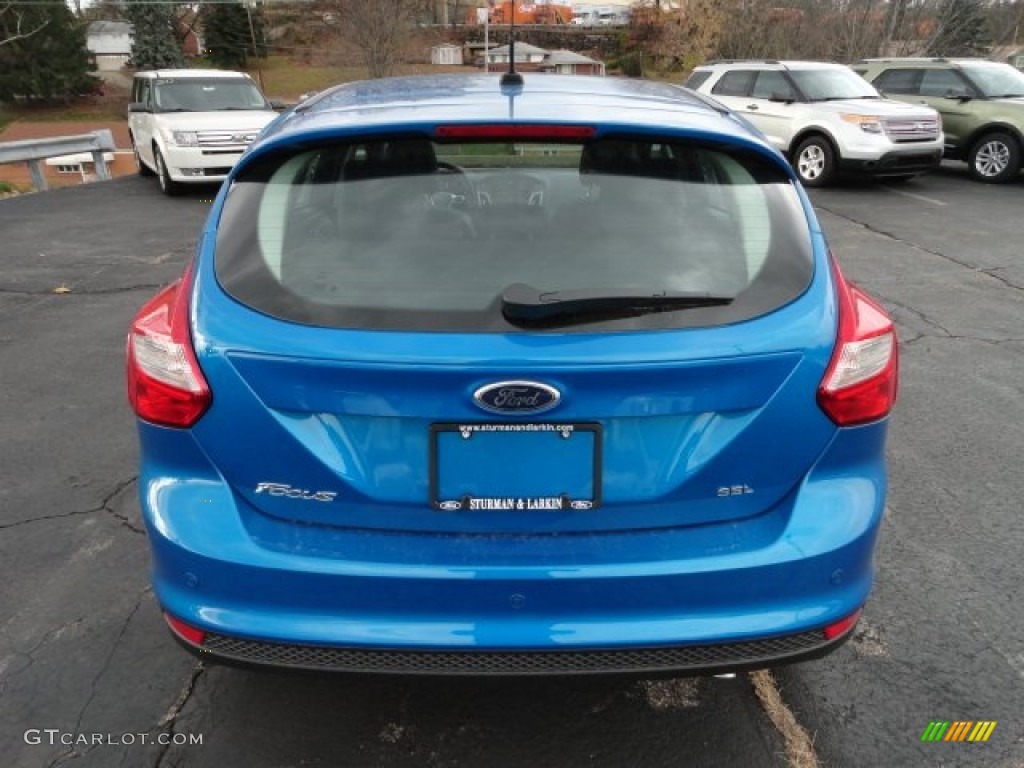 2012 Focus SEL 5-Door - Blue Candy Metallic / Charcoal Black Leather photo #3