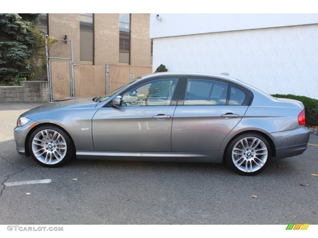 2011 3 Series 335d Sedan - Space Gray Metallic / Oyster/Black Dakota Leather photo #8