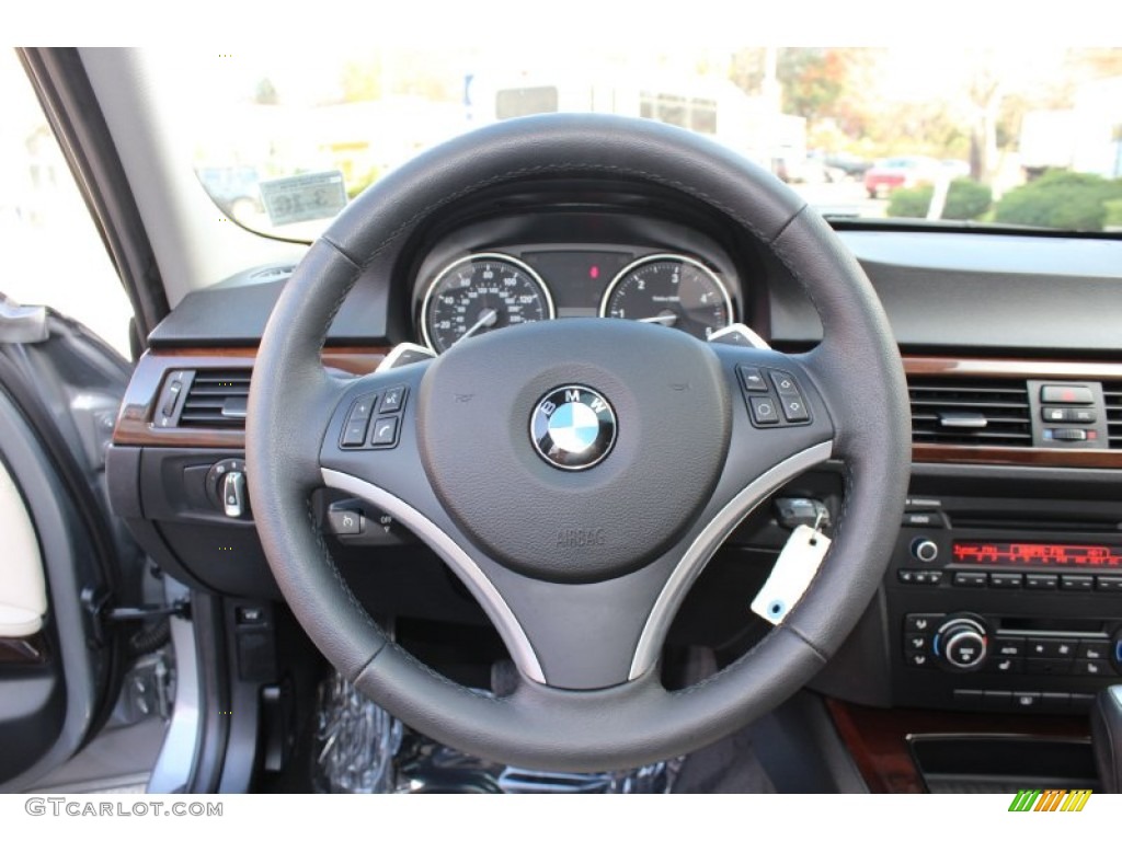 2011 3 Series 335d Sedan - Space Gray Metallic / Oyster/Black Dakota Leather photo #14