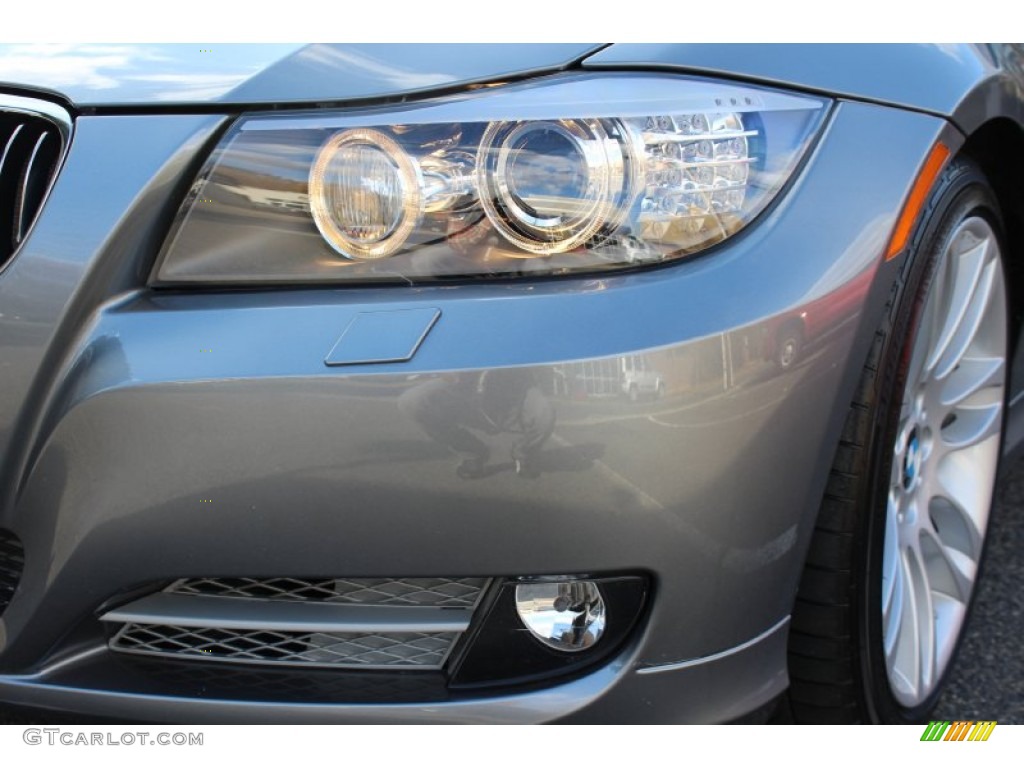 2011 3 Series 335d Sedan - Space Gray Metallic / Oyster/Black Dakota Leather photo #30