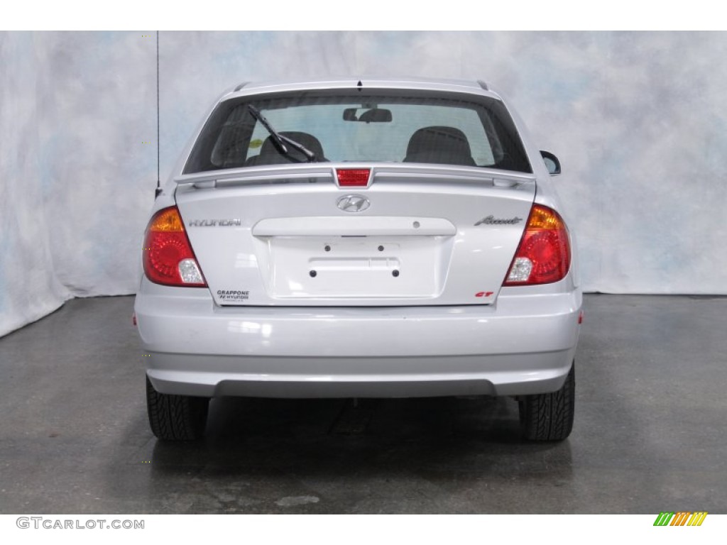 2004 Accent GT Coupe - Silver Mist / Gray photo #11