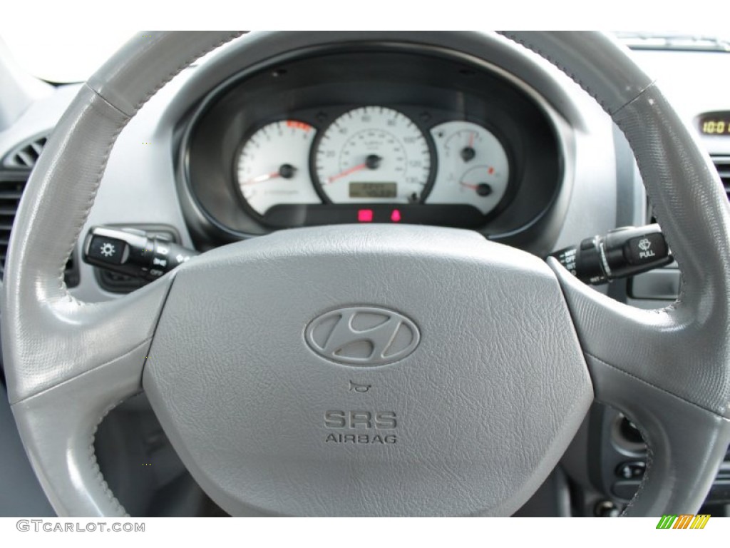 2004 Accent GT Coupe - Silver Mist / Gray photo #22
