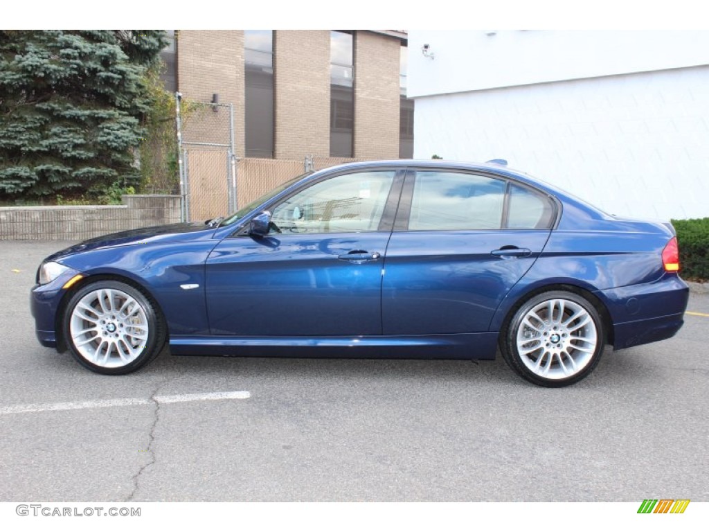 2011 3 Series 335d Sedan - Deep Sea Blue Metallic / Beige photo #8