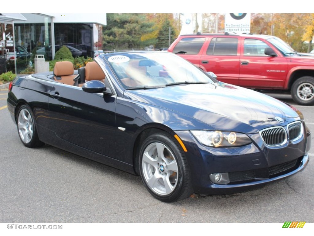 2009 3 Series 328i Convertible - Monaco Blue Metallic / Saddle Brown Dakota Leather photo #3