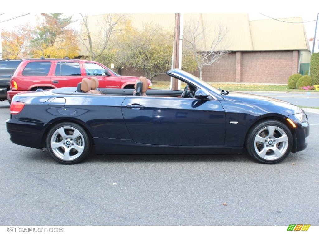 2009 3 Series 328i Convertible - Monaco Blue Metallic / Saddle Brown Dakota Leather photo #4