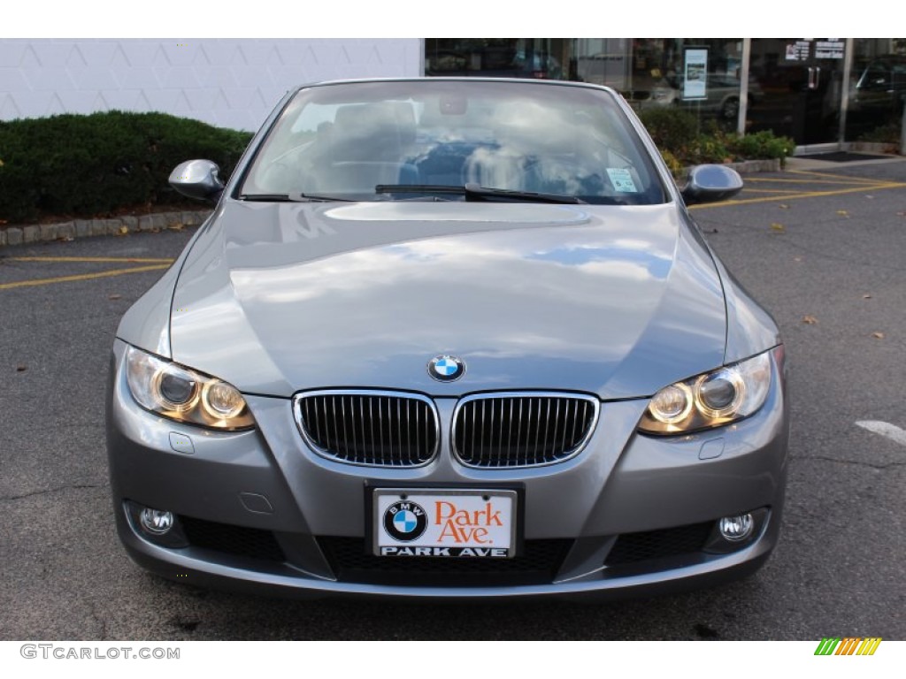 2009 3 Series 328i Convertible - Space Grey Metallic / Black photo #2