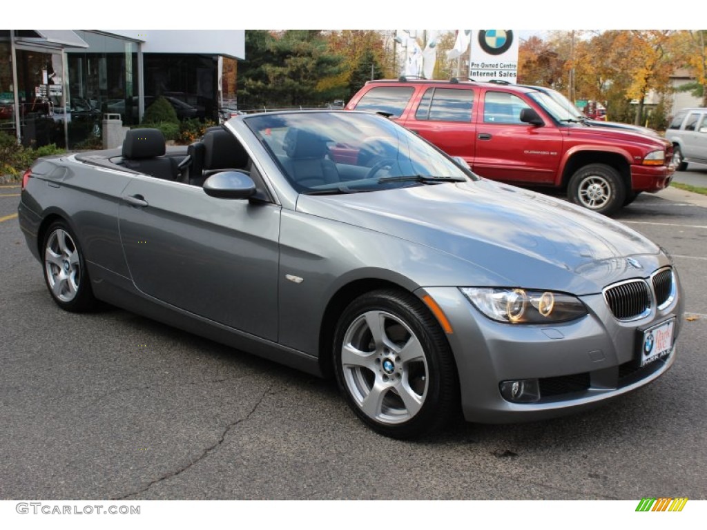 2009 3 Series 328i Convertible - Space Grey Metallic / Black photo #3