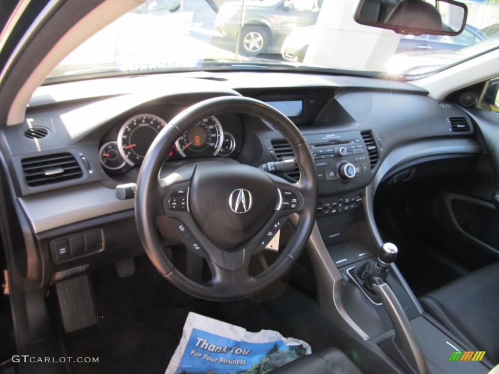 2009 Acura TSX Sedan Ebony Dashboard Photo #56477613