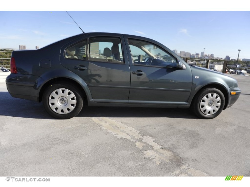 2003 Jetta GL Sedan - Alaska Green Metallic / Grey photo #6