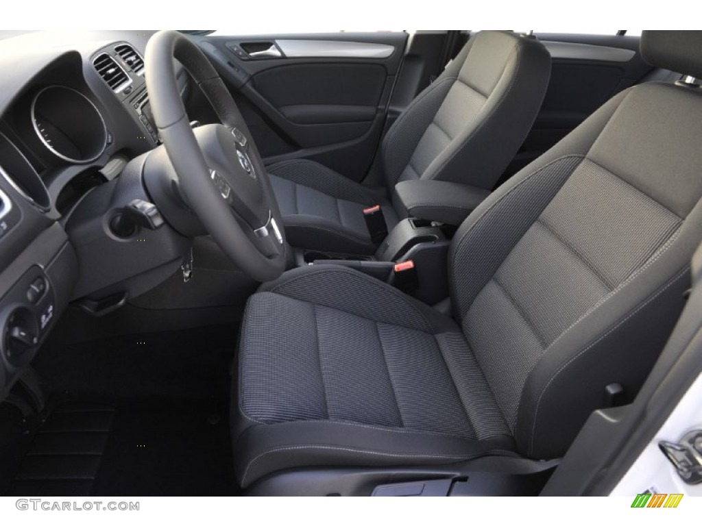 Titan Black Interior 2012 Volkswagen Golf 4 Door TDI Photo #56479533