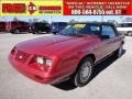 Medium Canyon Red Metallic 1984 Ford Mustang LX 5.0 Convertible